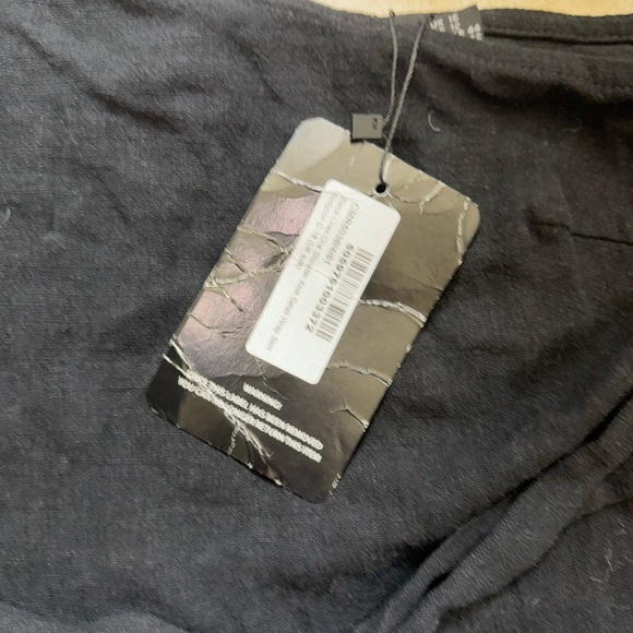 Nwt black linen wrap  mini dress - Picture 5 of 5